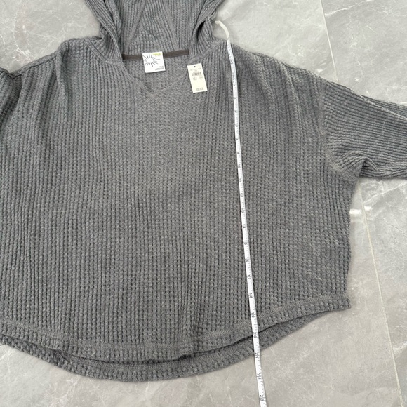 Women’s OFFLINE By Aerie Wow! Waffle Knit Hoodie Pullover Lounge Top Size Small - Picture 15 of 16